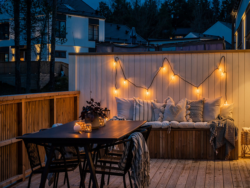 Installation av utomhusbelysning. Alvik Traneberg