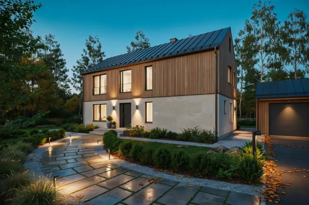 s planerar du fasadbelysning och g ngljus i villa trygghet placering och smart styrning ret runt
